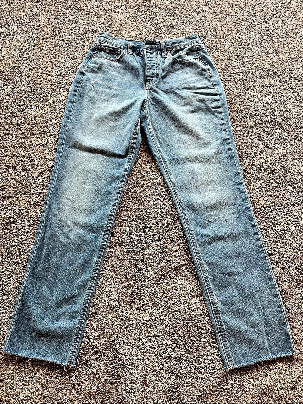 J.Crew High-Rise Straight Jean in Premium Edition Blue Waist 26